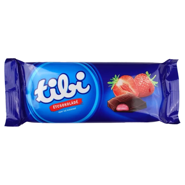 Tibi Zartbitterschokolade mit Erdbeerfüllung 100g