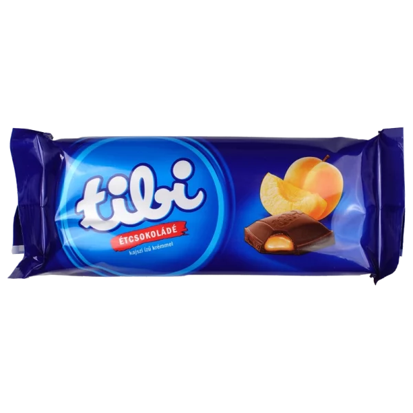 Tibi Zartbitterschokolade mit Aprikosenfüllung 90g
