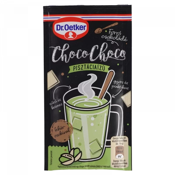 heisse choco pistazien