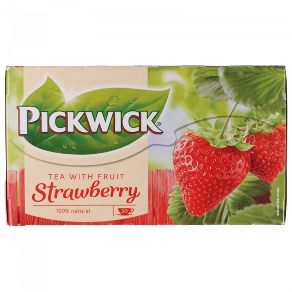 Pickwick schwarzer Tee mit Erdbeergeschmack