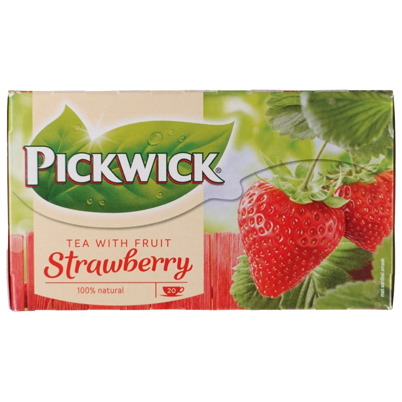 Pickwick schwarzer Tee mit Erdbeergeschmack