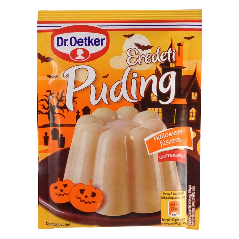 Dr Oetker Puddingpulver mit Halloween Gewürz