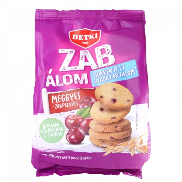 Detki Zab Álom – Knuspriger Haferkeks mit Sauerkirschen, zuckerreduziert 150 g