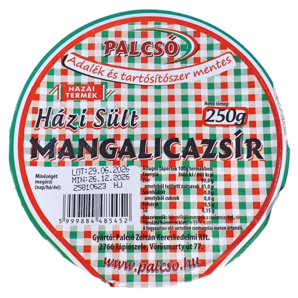 Palcso Mangalitza Schmalz 250g