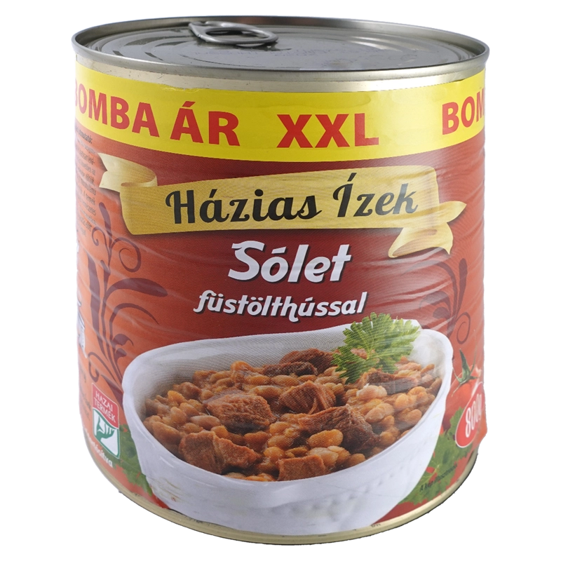 Házias Ízek Sólet mit geräuchertem Fleisch 800g